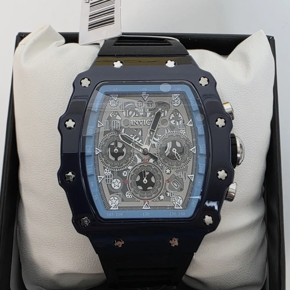 NEW Invicta Racing Night Fall - Nitro Gen Men's‎ Watch 43mm, Dark Blue  (69707)
